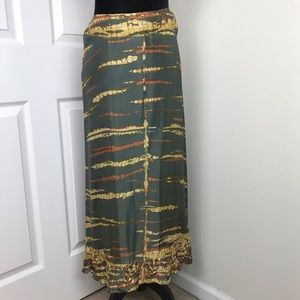 Soft Surroundings silk embroidered beaded maxi